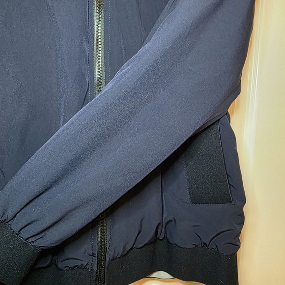 Footjoy FJ Womens Insulated Bomber Jacket Full Zip Golf Navy Blue M - Picture 6 of 12